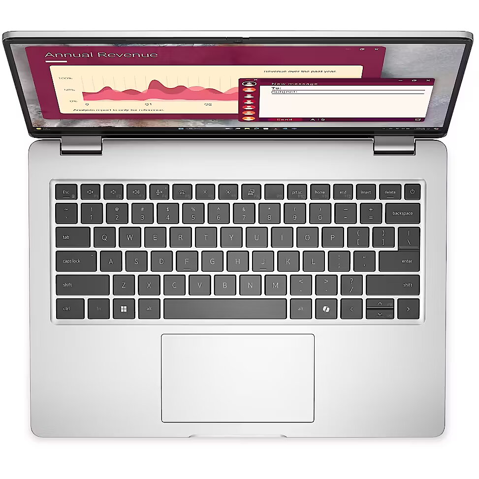 Imagen con fines ilustrativos Dell Pro - Notebook - 14" - Intel Core Ultra 7 255U / 5.2 GHz - 16 GB - DDR5 SDRAM - 512 GB - Integrated Intel Graphics - Windows 11 Pro - 3-year warranty · Imagen con fines ilustrativos