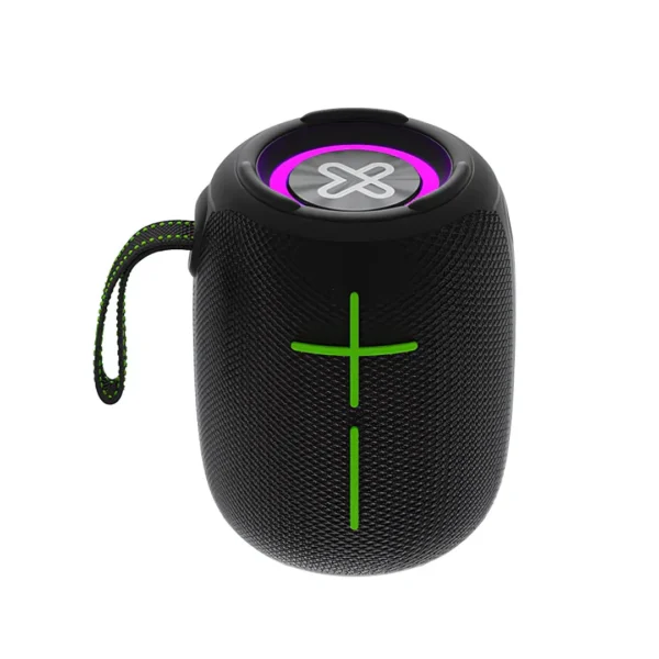 Imagen con fines ilustrativos Klip Xtreme KBS-250BK - Altavoz - Negro - Luces LED de llama 12W TWS · Imagen con fines ilustrativos