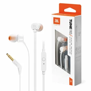 JBL - Headphones - T110 Wired In-ear White (S. Am · Imagen con fines ilustrativos
