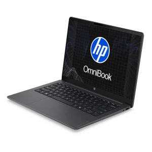 HP OmniBook 14-hy0030la - Notebook - 14" - 1920 x 1200 - AMD Ryzen 3 30 / 4.1 GHz - 8 GB - LPDDR5 SDRAM - 512 GB SSD - AMD Radeon 610M - Windows 11 Home - Silver - Spanish - 1-year warranty · Imagen con fines ilustrativos