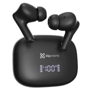 Imagen con fines ilustrativos Klip Xtreme - True wireless earphones - Para Phone / Para Portable electronics / Para Tablet - Wireless - 26Hrs Hybdrid ANC Black · Imagen con fines ilustrativos