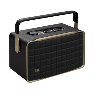 Imagen con fines ilustrativos JBL Authentics 300 - Altavoz inteligente - para uso portátil - canal 2.0 - Bluetooth, Wi-Fi 6 - controlado por aplicación - 2 vías - negro · Imagen con fines ilustrativos