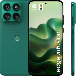 Motorola - 12 GB Edge 70 Fusion - Smartphone - Android - 256 GB - Sporting Green - Touch - XT2605-3 · Imagen con fines ilustrativos