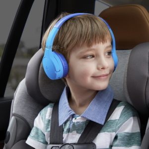 Imagen con fines ilustrativos Belkin SoundForm Mini - Auriculares con diadema con micro - en oreja - Bluetooth - inalámbrico - conector de 3,5 mm - azul · Imagen con fines ilustrativos