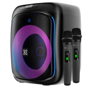 Klip Xtreme - Speaker system - Black - KLS-655-2M Two wireless mic · Imagen con fines ilustrativos
