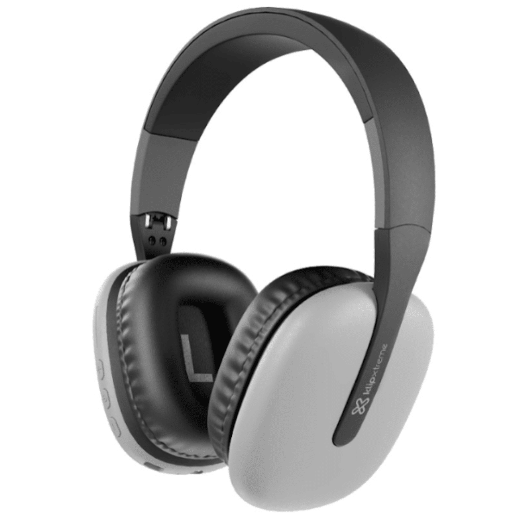 Imagen con fines ilustrativos Klip Xtreme - KWH-010GR - Headphones - Para Home audio / Para Portable electronics / Para Professional audio / Para Cellular phone - Wireless - 25Hrs - Gray - BT · Imagen con fines ilustrativos