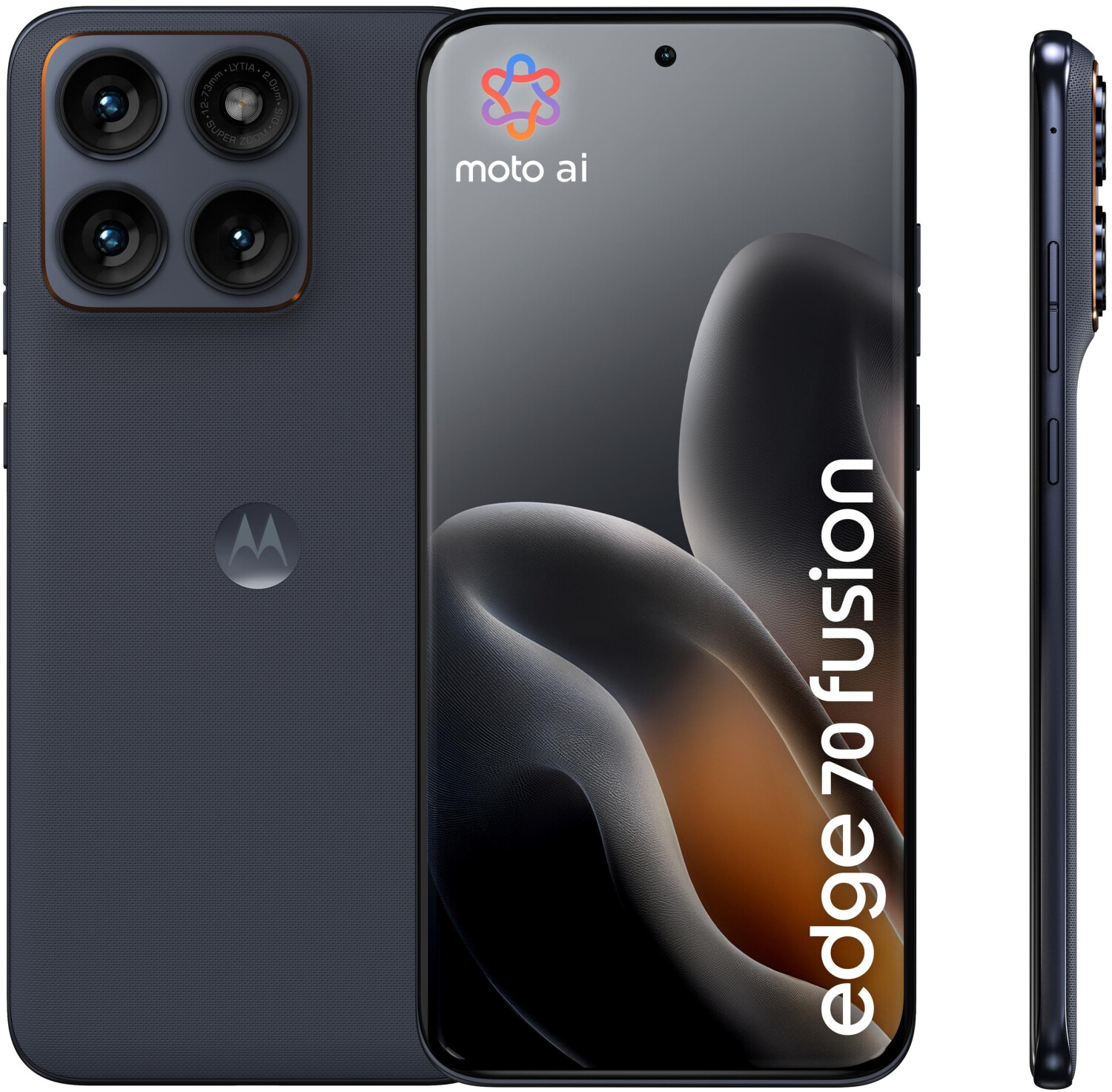 Imagen con fines ilustrativos Motorola - 12 GB Edge 70 Fusion - Smartphone - Android - 256 GB - Silhouette - Touch - XT2605-3 · Imagen con fines ilustrativos